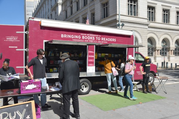 House of SpeakEasy's Bookmobile at the Brooklyn Book Festival