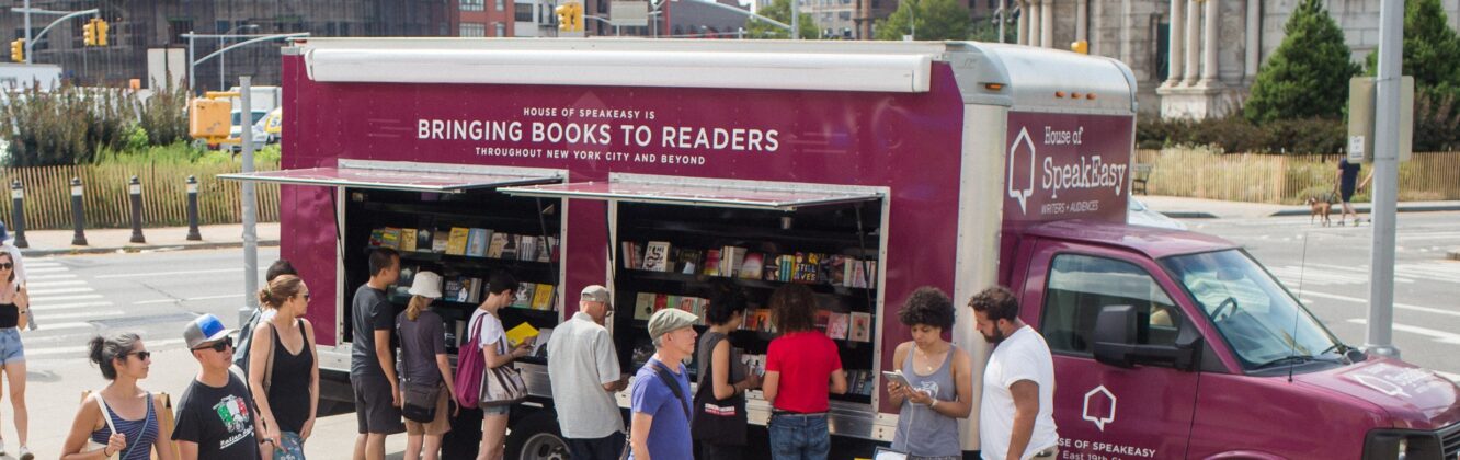 The House of SpeakEasy book truck