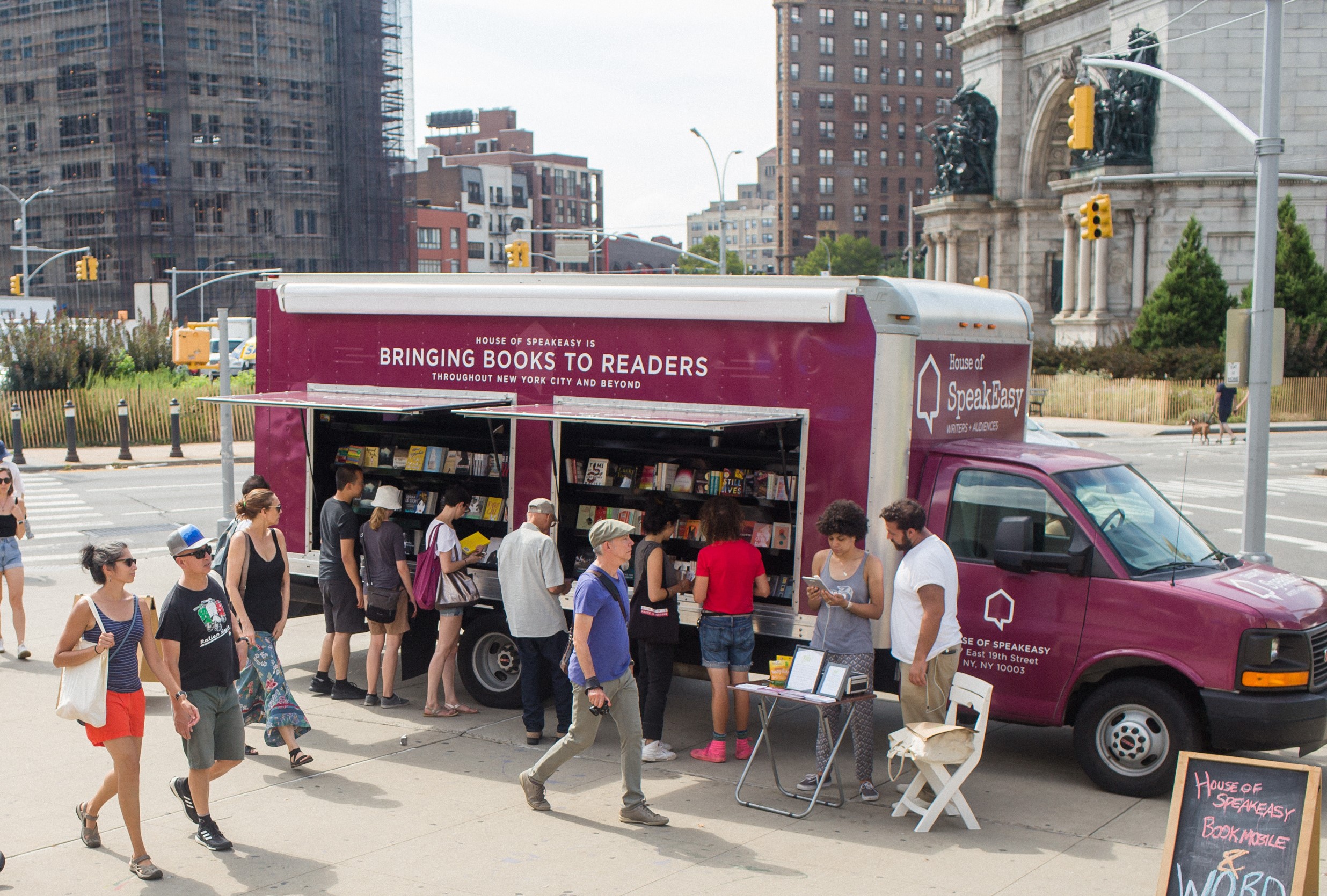 The House of SpeakEasy book truck