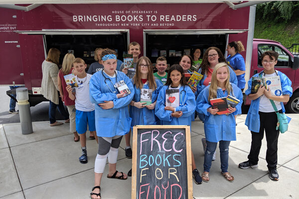 The House of SpeakEasy book truck