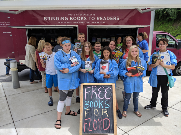 The House of SpeakEasy book truck