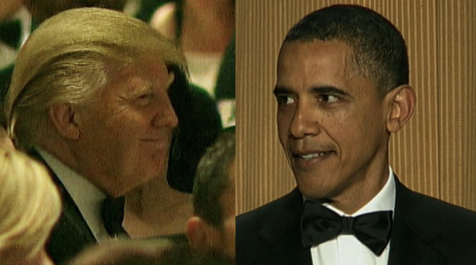 Donald Trump and Barack Obama at the 2011 White House Correspondents’ Dinner