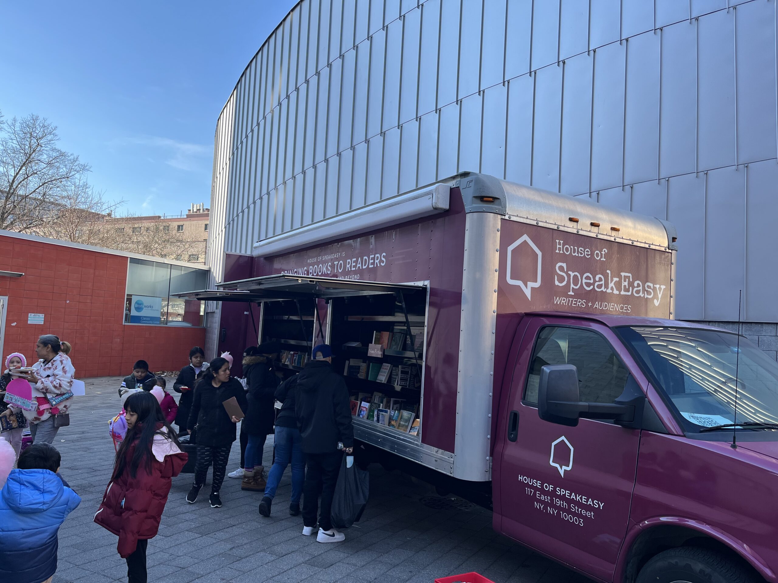 House of SpeakEasy Bookmobile in the Bronx