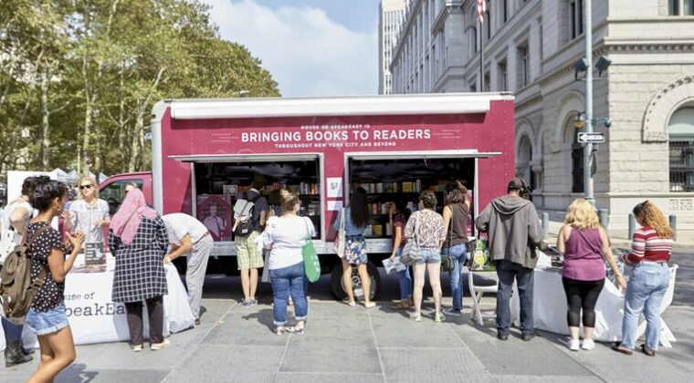 The House of SpeakEasy bookmobile at the Brooklyn Book Festival